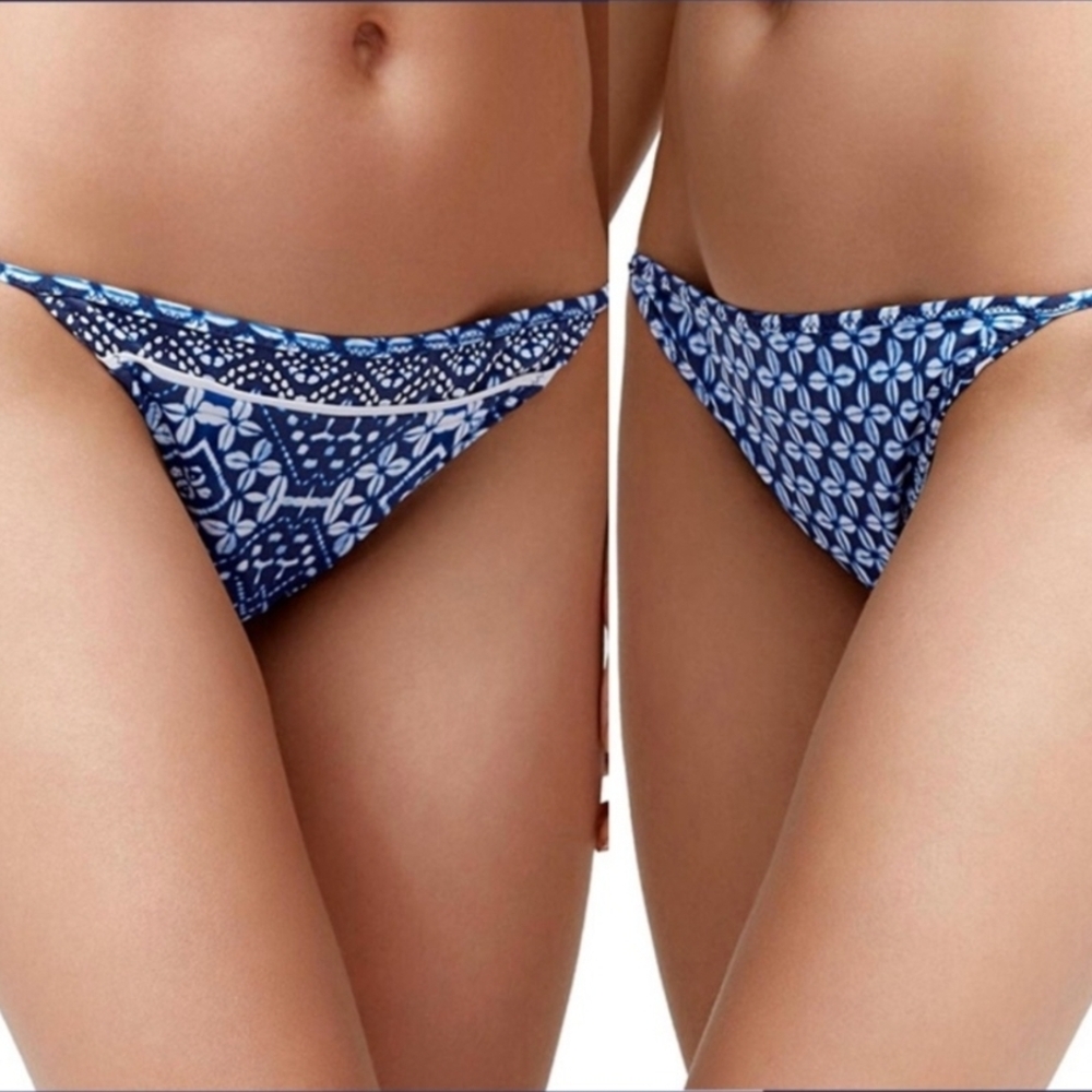 Tommy Bahama Navy Floral Bikini Bottom